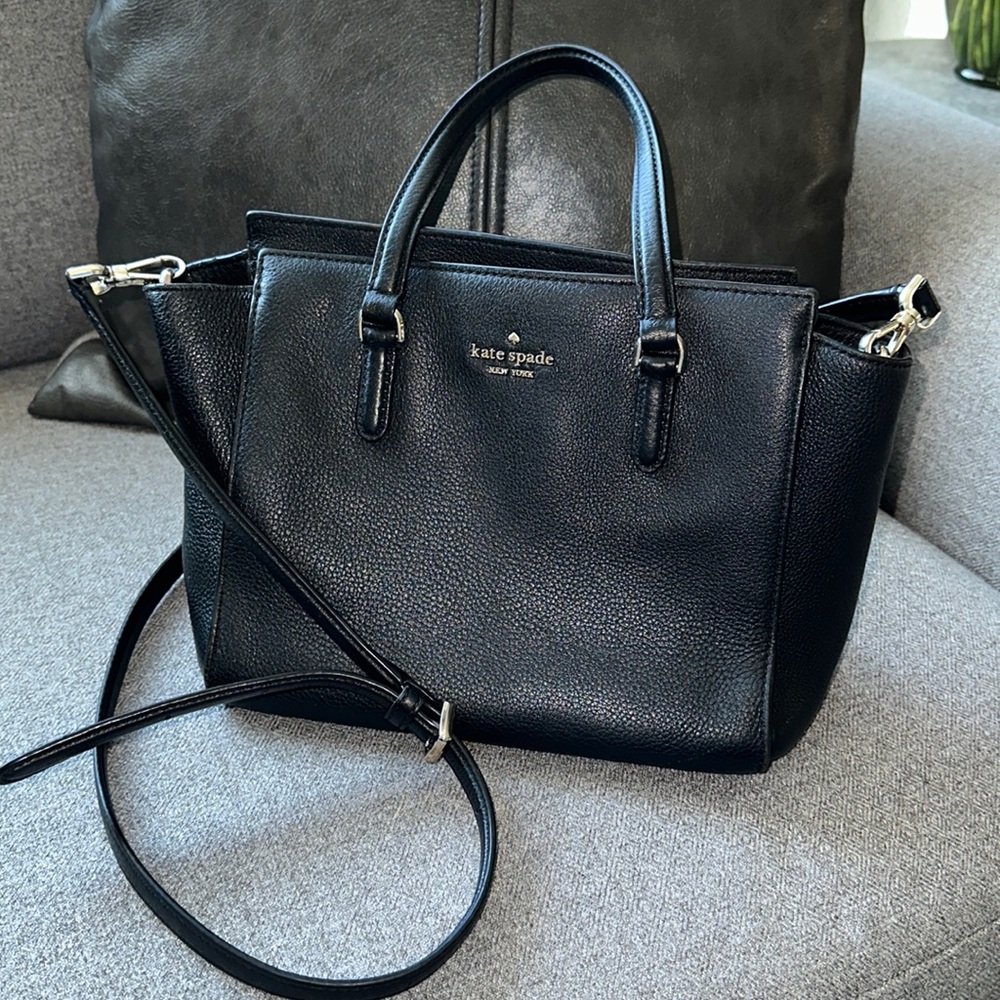 Kate spade black pebbles leather medium bag - Picture 2 of 7